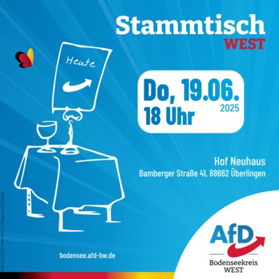 Event-Flyer Stammtisch West